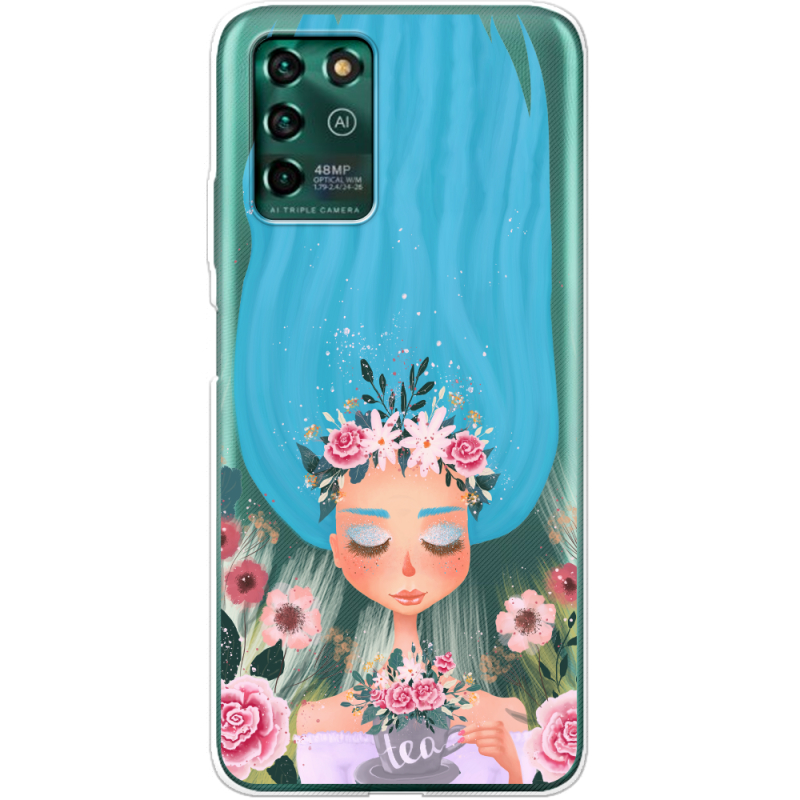 Прозрачный чехол BoxFace ZTE Blade V30 Vita Blue Hair