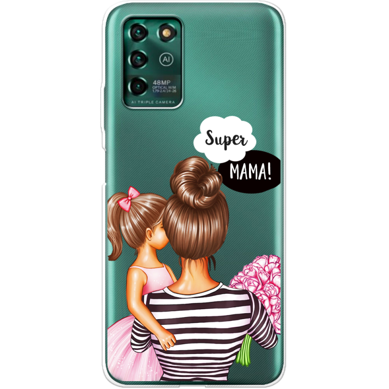 Прозрачный чехол BoxFace ZTE Blade V30 Vita Super Mama and Daughter