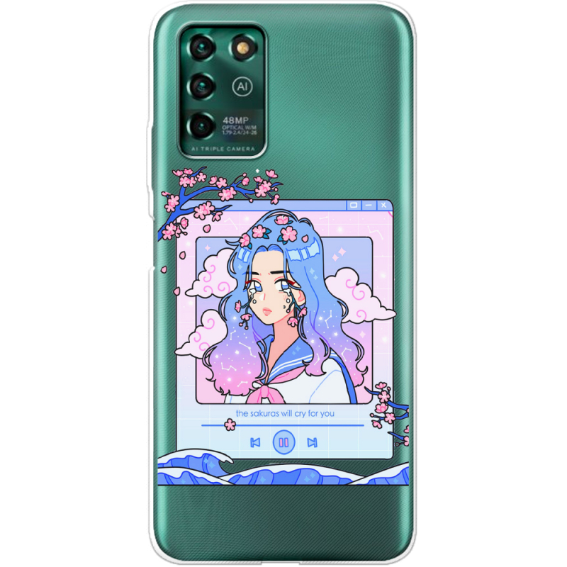 Прозрачный чехол BoxFace ZTE Blade V30 Vita The Sakuras Will Cry For You