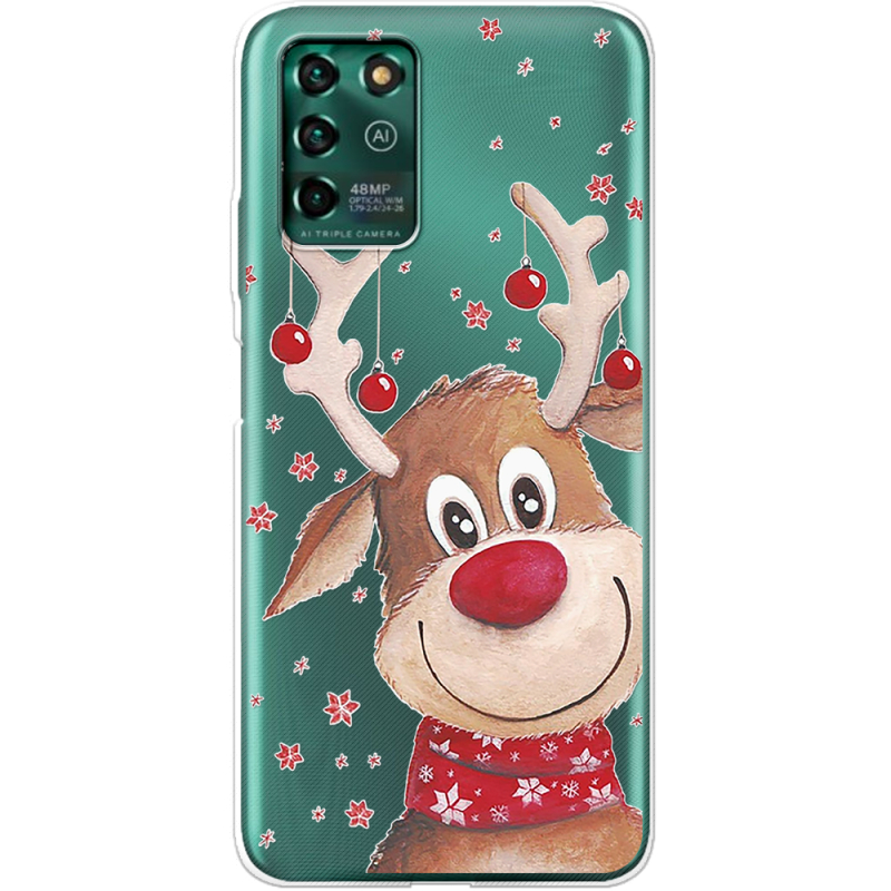 Прозрачный чехол BoxFace ZTE Blade V30 Vita Winter Deer