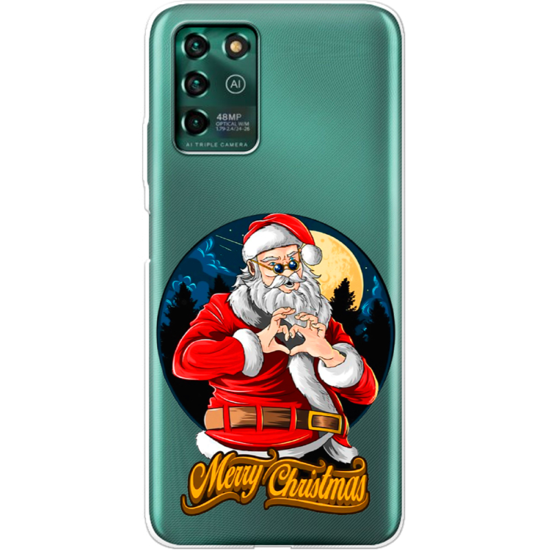 Прозрачный чехол BoxFace ZTE Blade V30 Vita Cool Santa