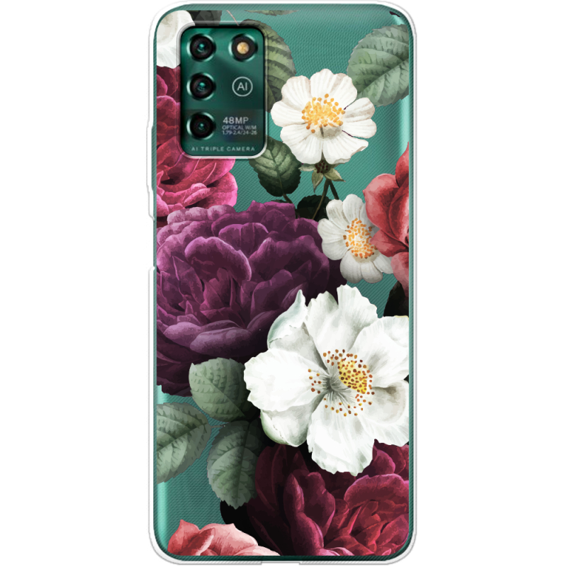 Прозрачный чехол BoxFace ZTE Blade V30 Vita Floral Dark Dreams