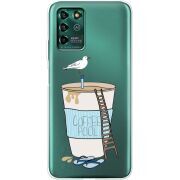 Прозрачный чехол BoxFace ZTE Blade V30 Vita Segull in Cofee Pool