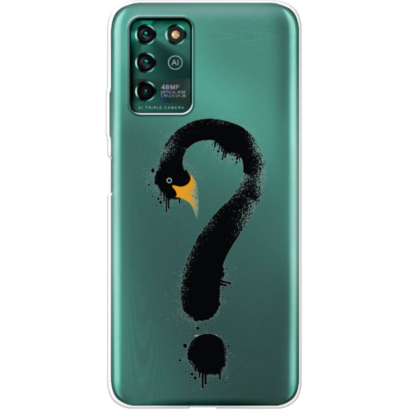 Прозрачный чехол BoxFace ZTE Blade V30 Vita Swan question