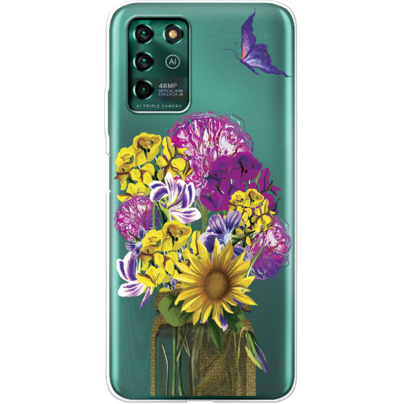 Прозрачный чехол BoxFace ZTE Blade V30 Vita My Bouquet