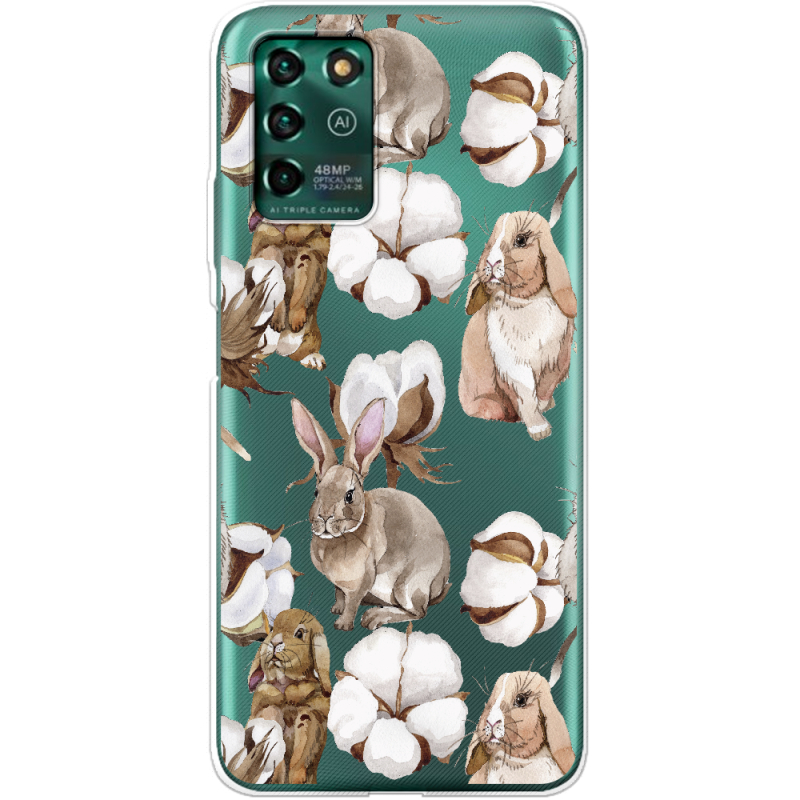 Прозрачный чехол BoxFace ZTE Blade V30 Vita Cotton and Rabbits