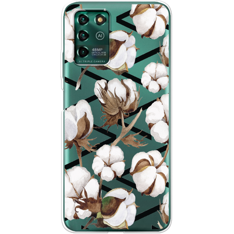 Прозрачный чехол BoxFace ZTE Blade V30 Vita Cotton flowers