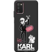 Черный чехол BoxFace Samsung Galaxy A03S (A037) For Karl