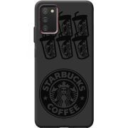 Черный чехол BoxFace Samsung Galaxy A03S (A037) Black Coffee