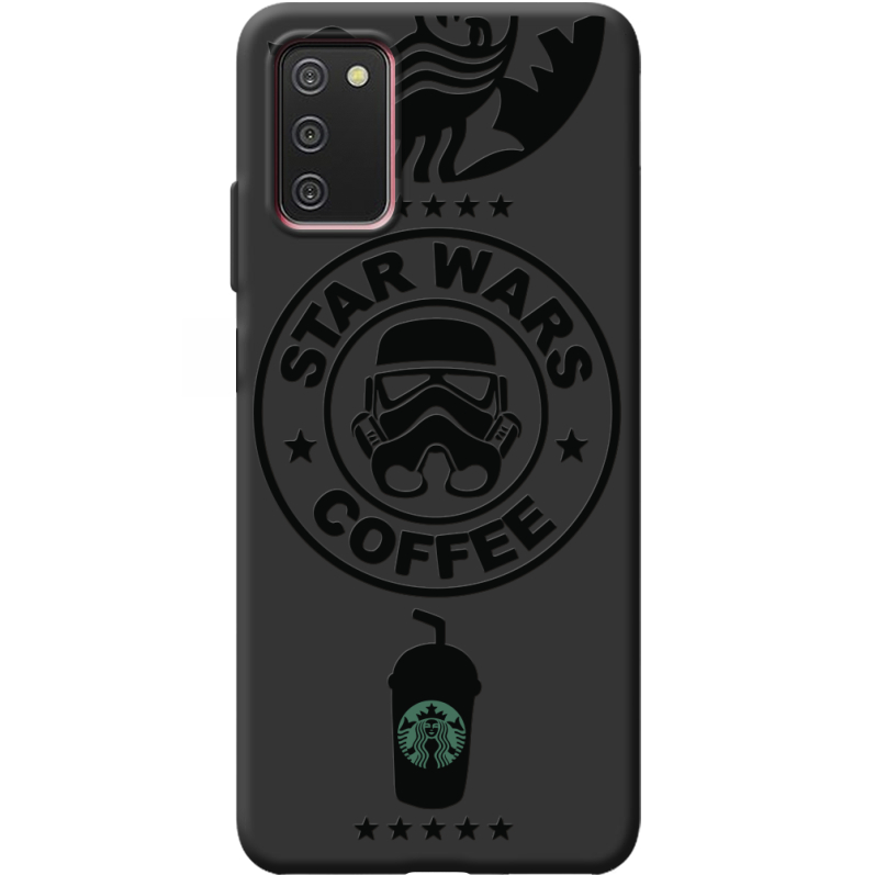 Черный чехол BoxFace Samsung Galaxy A03S (A037) Dark Coffee