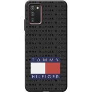 Черный чехол BoxFace Samsung Galaxy A03S (A037) Tommy Print