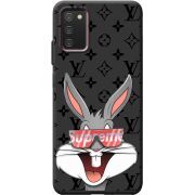 Черный чехол BoxFace Samsung Galaxy A03S (A037) looney bunny