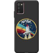Черный чехол BoxFace Samsung Galaxy A03S (A037) NASA