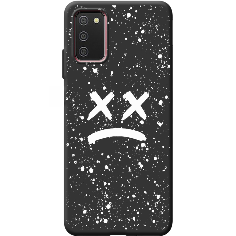 Черный чехол BoxFace Samsung Galaxy A03S (A037) Sad Way