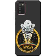 Черный чехол BoxFace Samsung Galaxy A03S (A037) NASA Spaceship