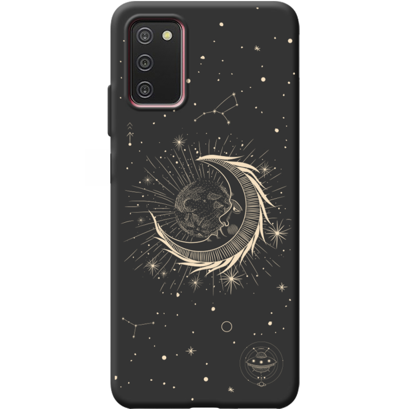 Черный чехол BoxFace Samsung Galaxy A03S (A037) Moon