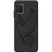 Черный чехол BoxFace Samsung Galaxy A03S (A037) Dove
