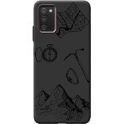 Черный чехол BoxFace Samsung Galaxy A03S (A037) Mountains