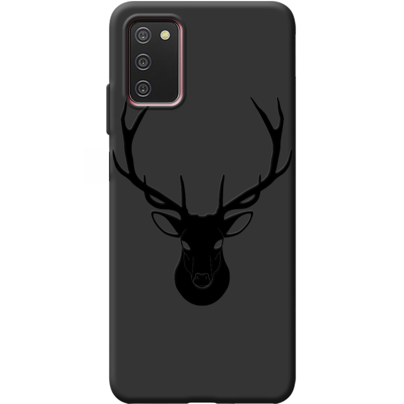 Черный чехол BoxFace Samsung Galaxy A03S (A037) Deer