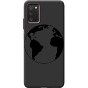 Черный чехол BoxFace Samsung Galaxy A03S (A037) Earth