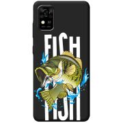 Черный чехол BoxFace ZTE Blade A31 Fish