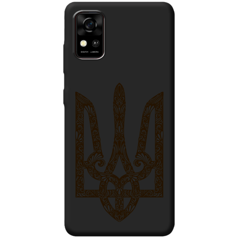 Черный чехол BoxFace ZTE Blade A31 Ukrainian Trident