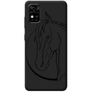 Черный чехол BoxFace ZTE Blade A31 Horse