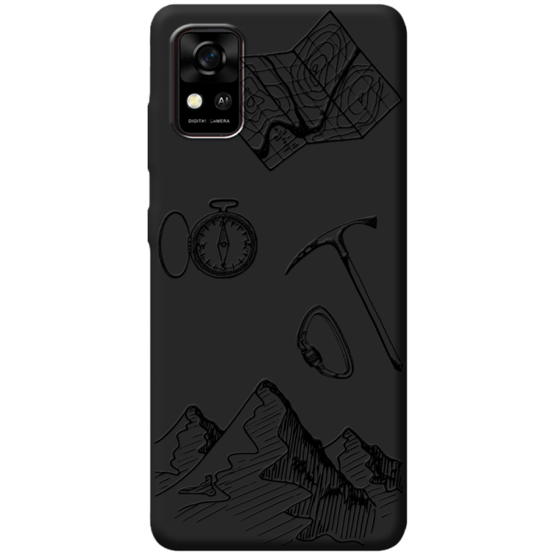 Черный чехол BoxFace ZTE Blade A31 Mountains