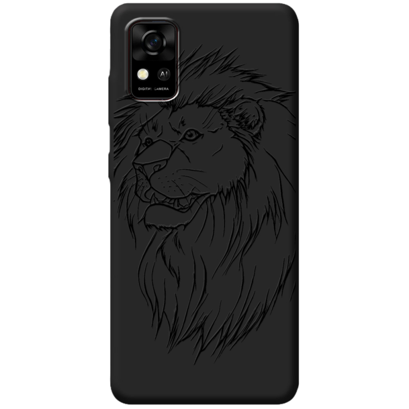 Черный чехол BoxFace ZTE Blade A31 Lion