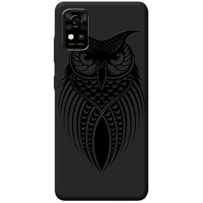 Черный чехол BoxFace ZTE Blade A31 Owl