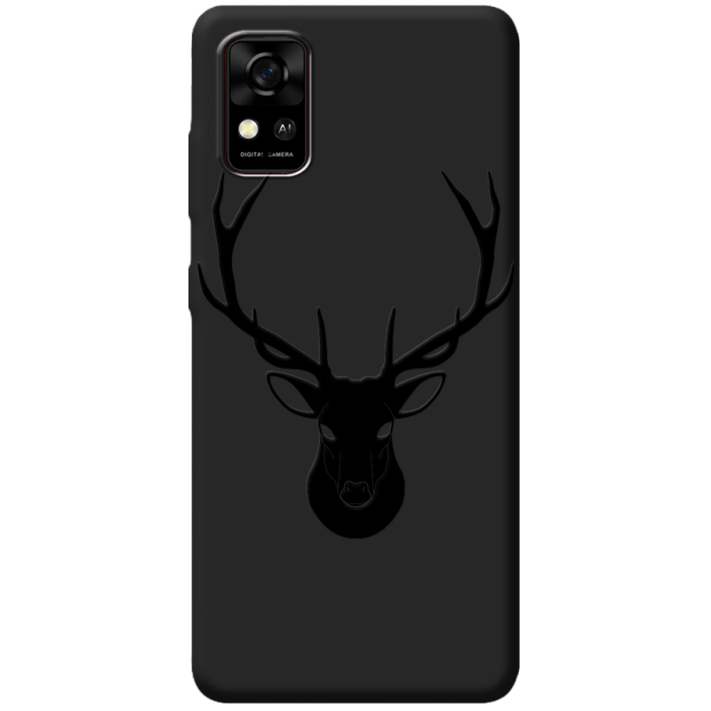 Черный чехол BoxFace ZTE Blade A31 Deer