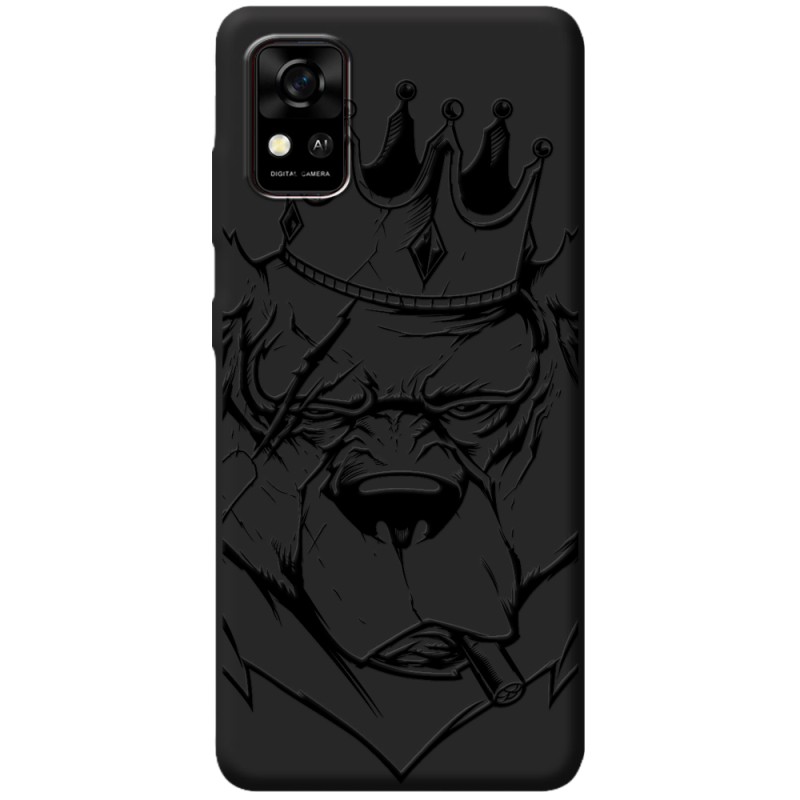 Черный чехол BoxFace ZTE Blade A31 Bear King