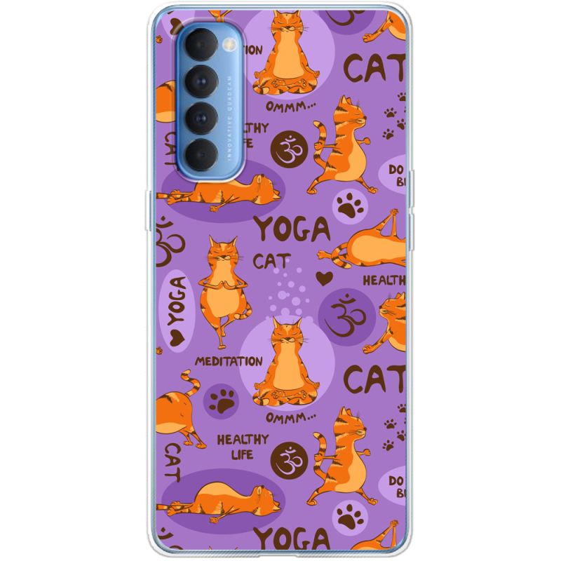 Чехол BoxFace OPPO Reno 4 Pro Yoga Cat