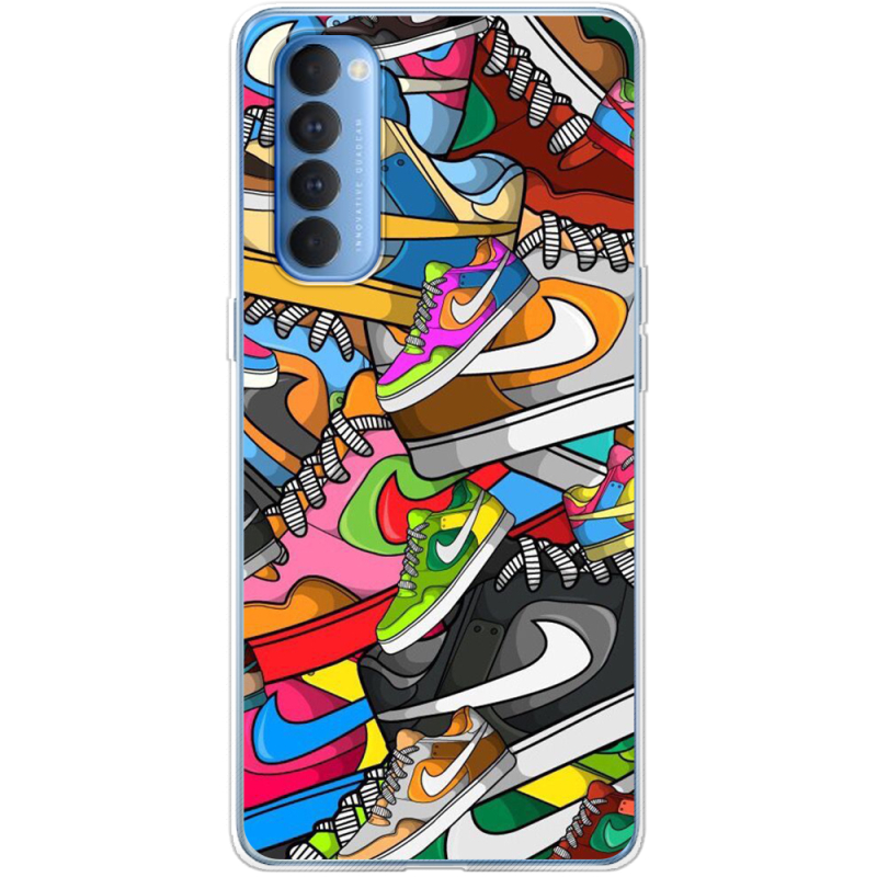 Чехол BoxFace OPPO Reno 4 Pro Sneakers