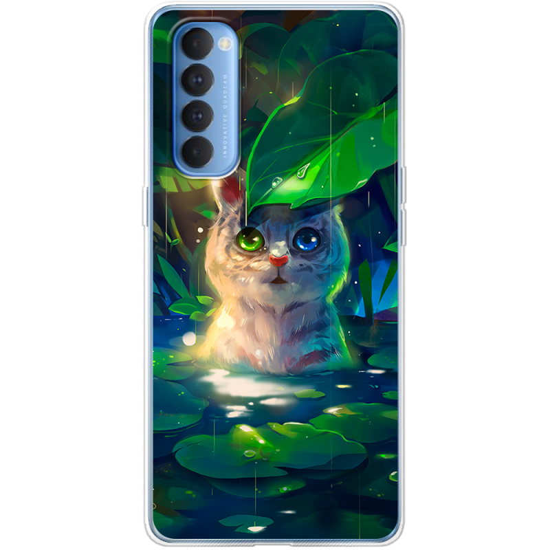 Чехол BoxFace OPPO Reno 4 Pro White Tiger Cub