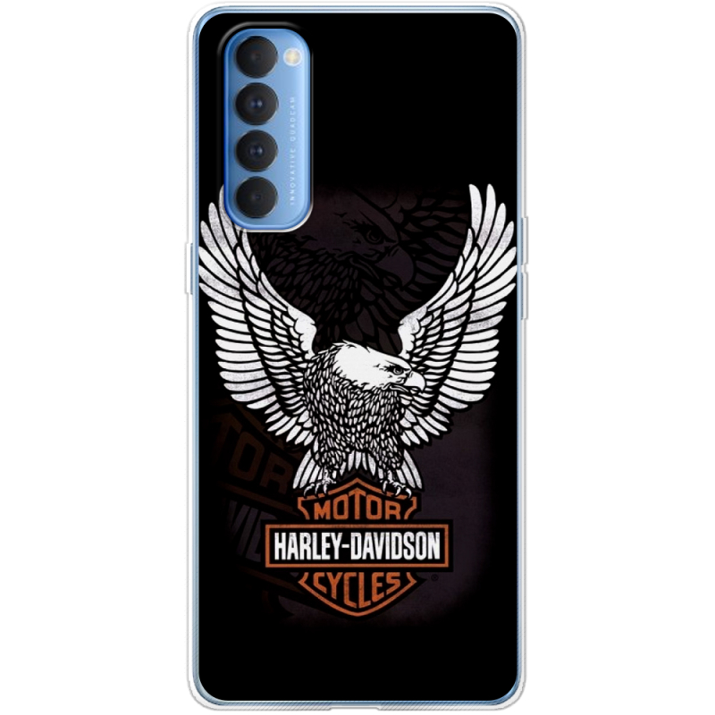 Чехол BoxFace OPPO Reno 4 Pro Harley Davidson and eagle