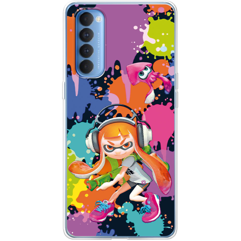 Чехол BoxFace OPPO Reno 4 Pro Splatoon Inklings