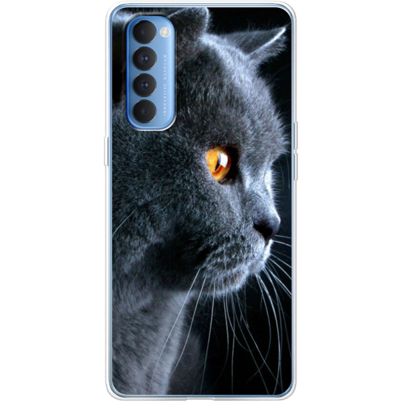 Чехол BoxFace OPPO Reno 4 Pro English cat