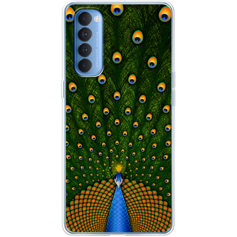 Чехол BoxFace OPPO Reno 4 Pro Peacocks Tail