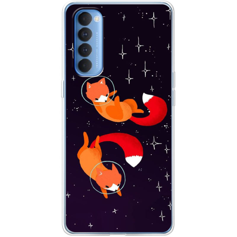 Чехол BoxFace OPPO Reno 4 Pro Fox-Astronauts