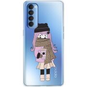 Прозрачный чехол BoxFace OPPO Reno 4 Pro Winter Morning Girl