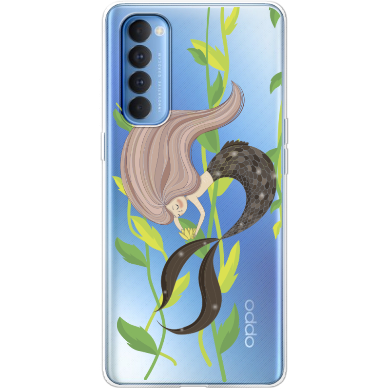 Прозрачный чехол BoxFace OPPO Reno 4 Pro Cute Mermaid