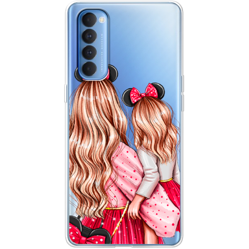 Прозрачный чехол BoxFace OPPO Reno 4 Pro Mouse Girls