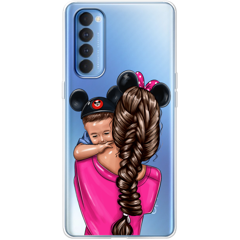 Прозрачный чехол BoxFace OPPO Reno 4 Pro Mouse Mommy
