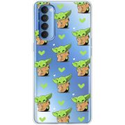 Прозрачный чехол BoxFace OPPO Reno 4 Pro Pattern Baby Yoda