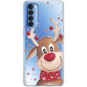 Прозрачный чехол BoxFace OPPO Reno 4 Pro Winter Deer