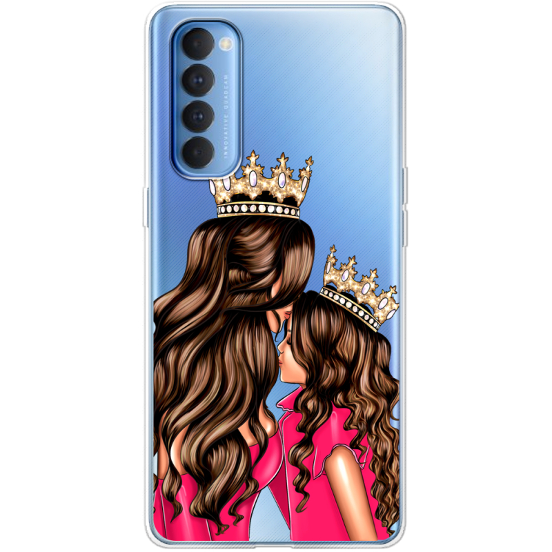 Прозрачный чехол BoxFace OPPO Reno 4 Pro Queen and Princess