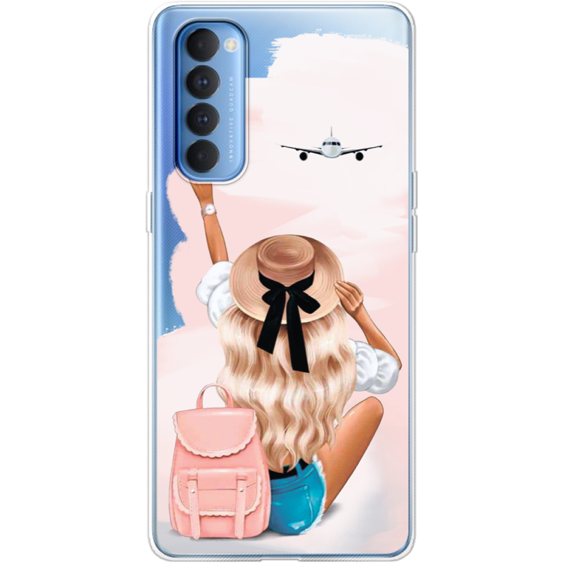 Прозрачный чехол BoxFace OPPO Reno 4 Pro Travel Girl