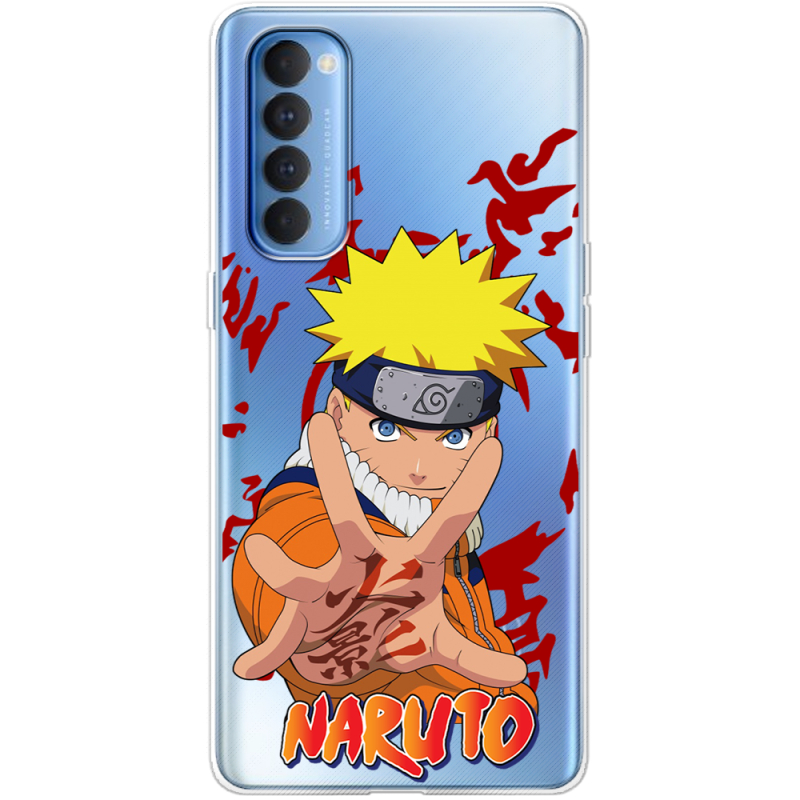 Прозрачный чехол BoxFace OPPO Reno 4 Pro Naruto