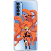 Прозрачный чехол BoxFace OPPO Reno 4 Pro Naruto and Kurama